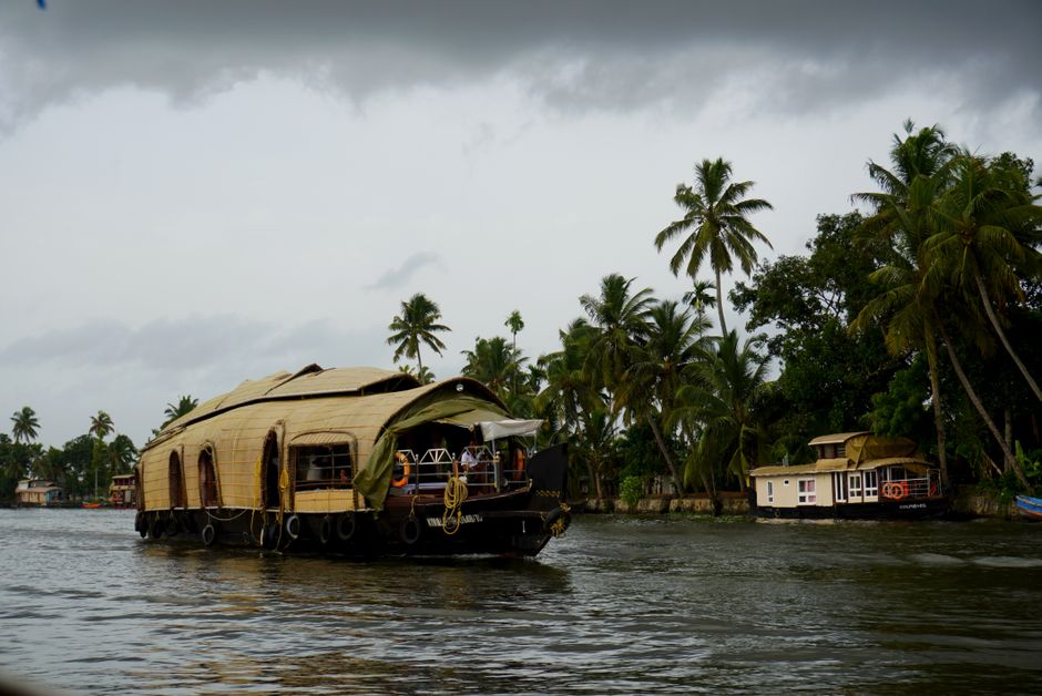 Kerala houseboat on backwaters